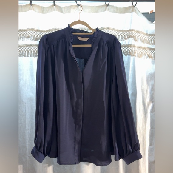 LC Lauren Conrad Tops - LC Lauren Conrad Navy Blouse